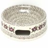 Bowls * | Janelle Imports Lg Dog Bowl In Purple & Gray Flowers