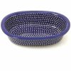 Bakeware * | Janelle Imports Sm Oval Baker In Blue Elegance