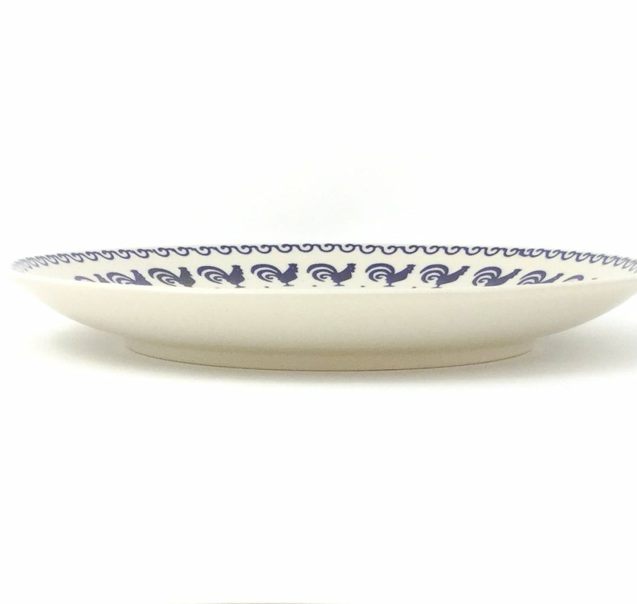 Plates * | Janelle Imports Dinner Plate 10 In Blue Roosters