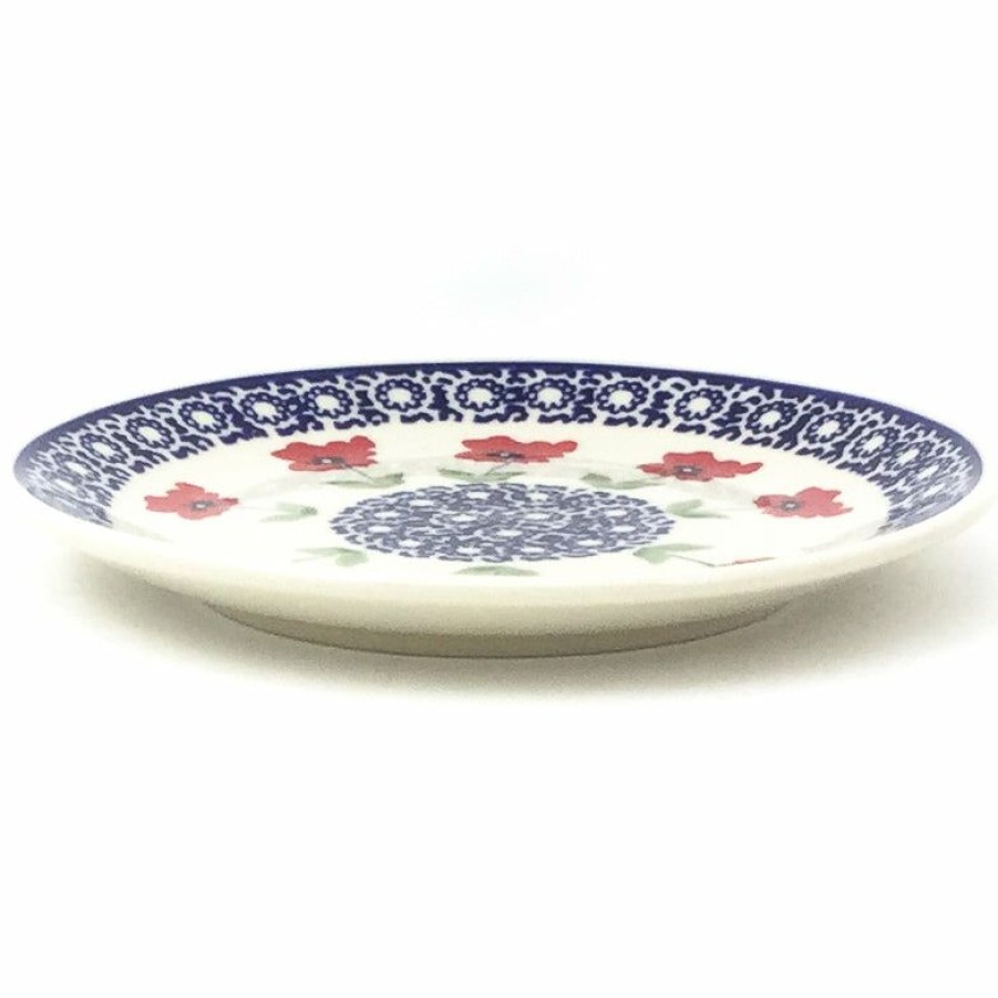 Plates * | Janelle Imports Bread & Butter Plate In Red Daisy