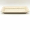 Platters, Servers, And Trays * | Janelle Imports Md Rect. Server W/Lip In White On White