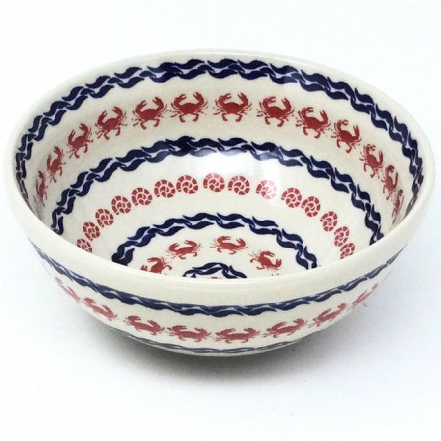 Bowls * | Janelle Imports Round Bowl 32 Oz In Red Crab