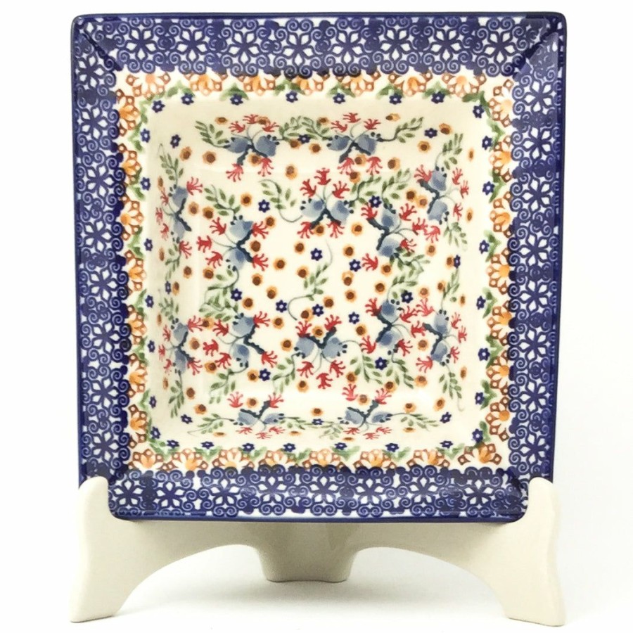 Plates * | Janelle Imports Square Soup Plate In Morning Glory