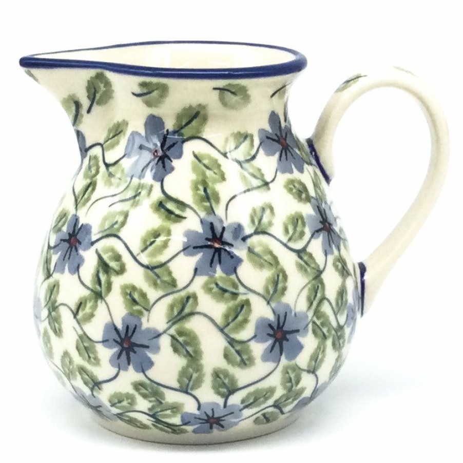 Table Accessories * | Janelle Imports Family Style Creamer 16 Oz In Blue Clematis