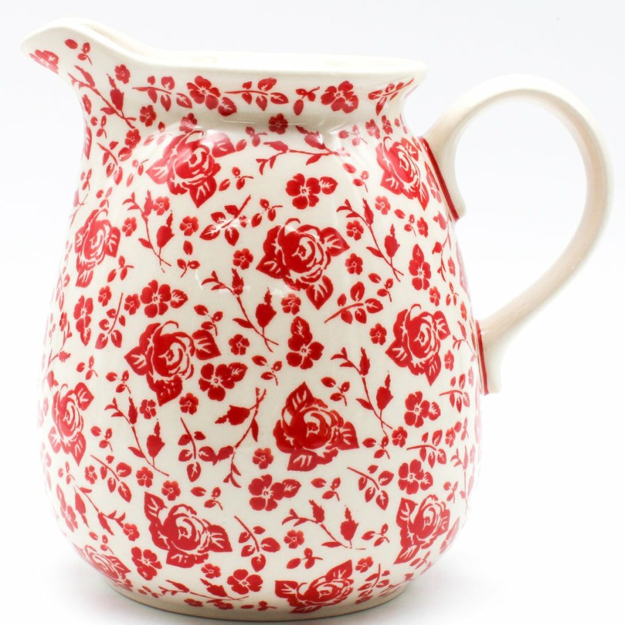 Home Decor * | Janelle Imports Pitcher 2 Qt In Antique Red