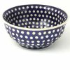 Bowls * | Janelle Imports Scalloped Bowl 64 Oz In White Polka-Dot