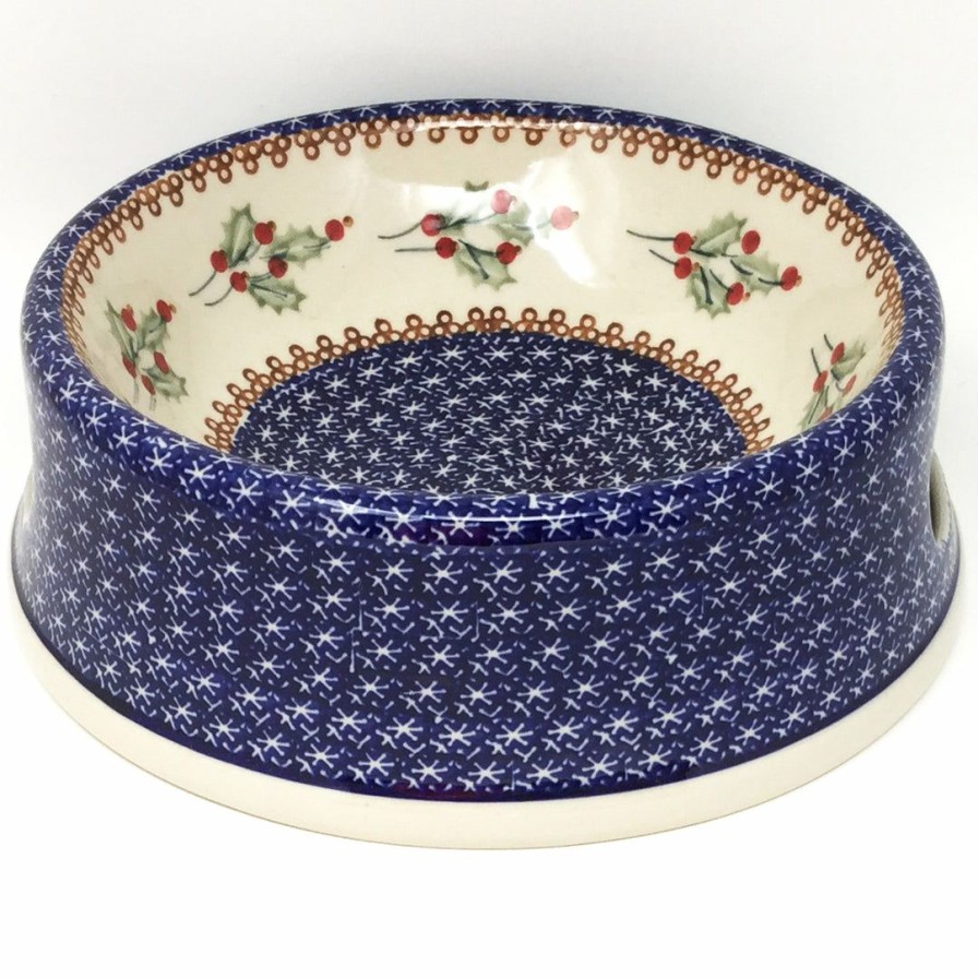 Bowls * | Janelle Imports Lg Dog Bowl In Holly