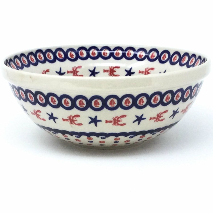 Bowls * | Janelle Imports Round Bowl 64 Oz In Red Lobster