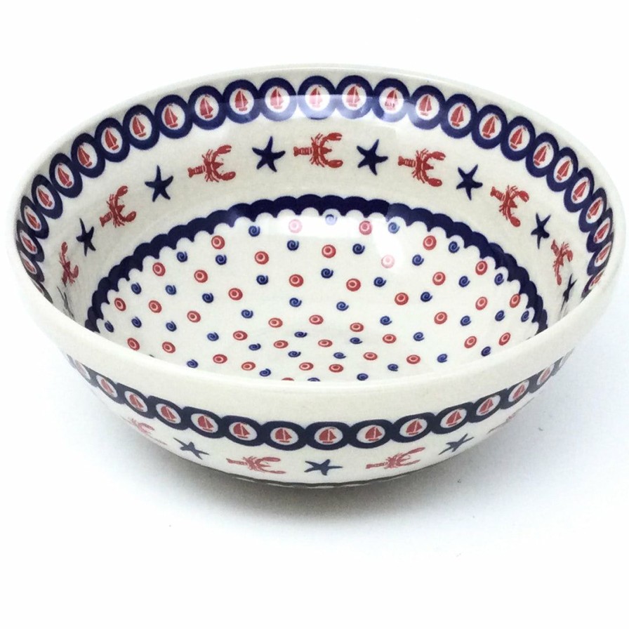 Bowls * | Janelle Imports Round Bowl 64 Oz In Red Lobster