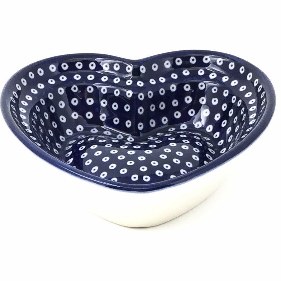 Home Decor * | Janelle Imports Sm Hanging Heart Dish In Blue Elegance