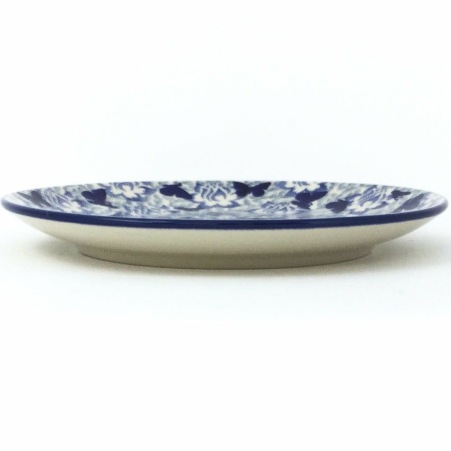 Plates * | Janelle Imports Luncheon Plate In Blue Butterfly