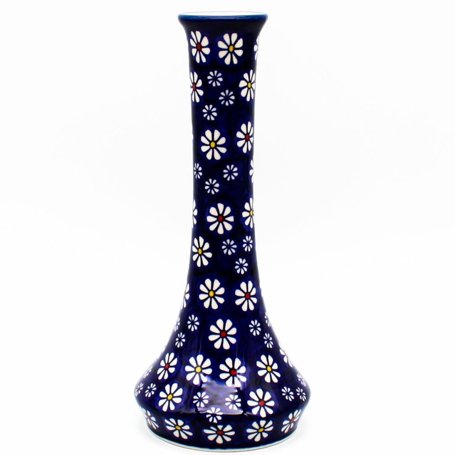 Home Decor * | Janelle Imports Bud Vase In Flowers On Blue