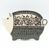 Kitchen Accessories * | Janelle Imports Piggy Cutting Board In Gray & Black