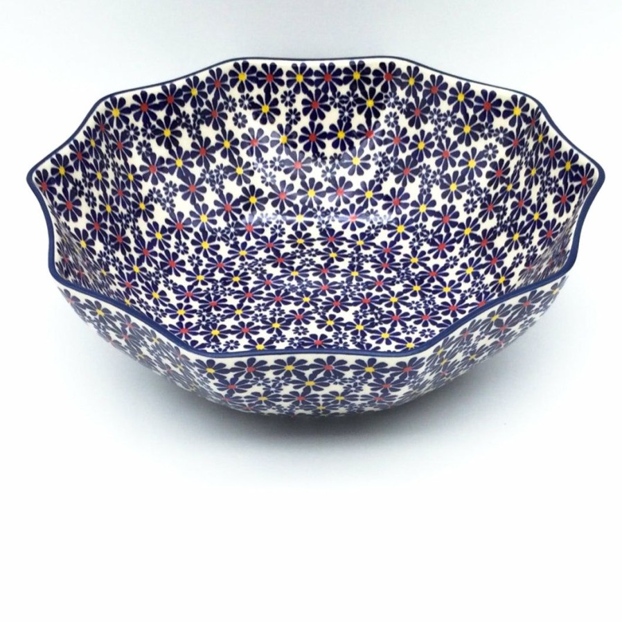 Bowls * | Janelle Imports Lg New Kitchen Bowl In Flowers On White