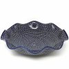 Bowls * | Janelle Imports Fluted Pasta Bowl In Blue Elegance