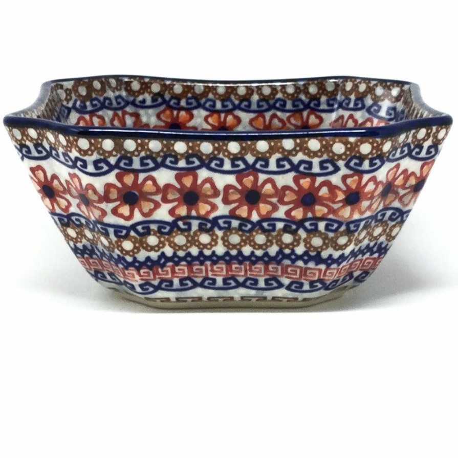 Bowls * | Janelle Imports Square Soup Bowl 16 Oz In Earth Tones