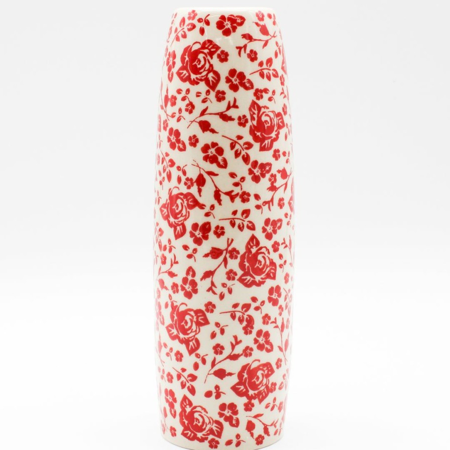 Home Decor * | Janelle Imports Simple Vase In Antique Red