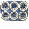 Bakeware * | Janelle Imports Muffin Baker In Blue Meadow