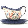 Table Accessories * | Janelle Imports Gravy Boat W/Tray 1 Qt In Perennial Garden