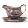 Table Accessories * | Janelle Imports Gravy Boat W/Tray 1 Qt In Earth Tones