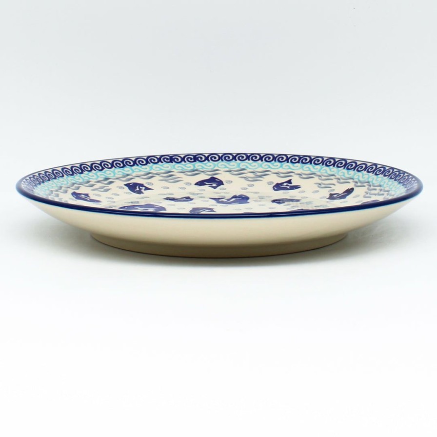 Plates * | Janelle Imports Dinner Plate 10 In Blue Fish