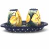 Table Accessories * | Janelle Imports Salt & Pepper Set W/Tray In Daffodils