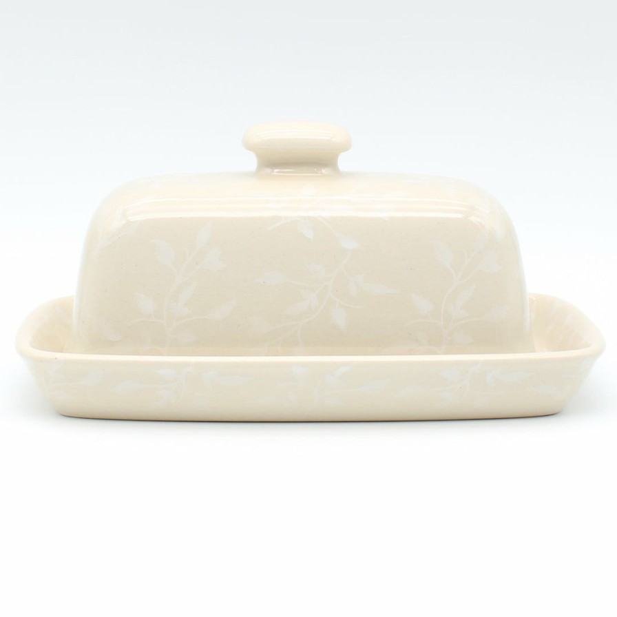 Table Accessories * | Janelle Imports Butter Dish In Simply White