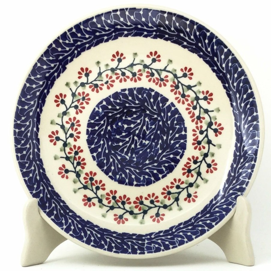 Plates * | Janelle Imports Luncheon Plate In Red Cherry