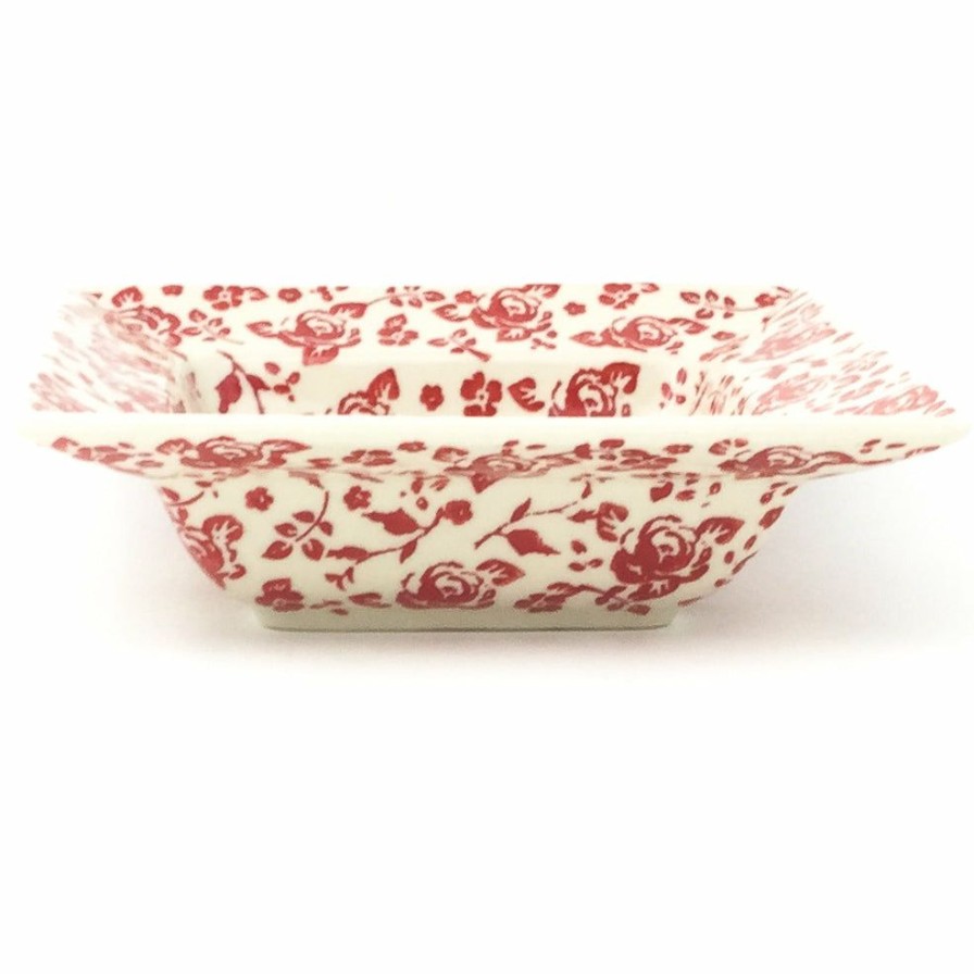 Plates * | Janelle Imports Square Soup Plate In Antique Red