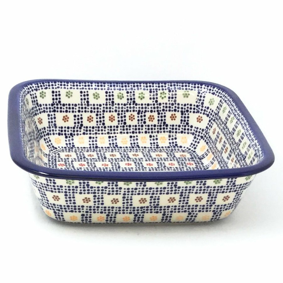 Bakeware * | Janelle Imports Deep Square Baker In Modern Checkers