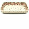 Bakeware * | Janelle Imports Lg Rectangular Baker In Tiny Flowers