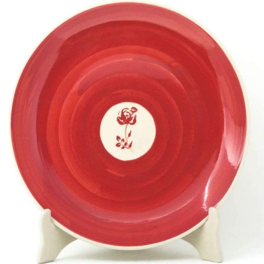 Plates * | Janelle Imports Dinner Plate 10 In Red Rose