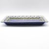 Platters, Servers, And Trays * | Janelle Imports Lg Rect. Server W/Lip In Alpine Blue