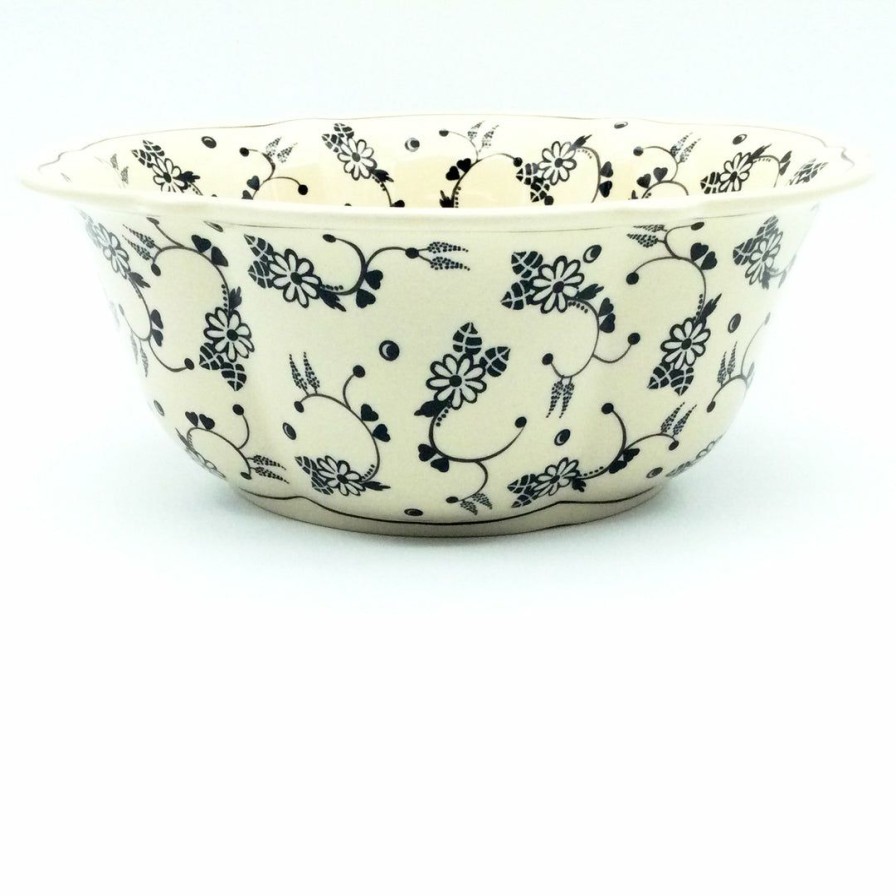 Bowls * | Janelle Imports Lg Retro Bowl In Midnight Garden