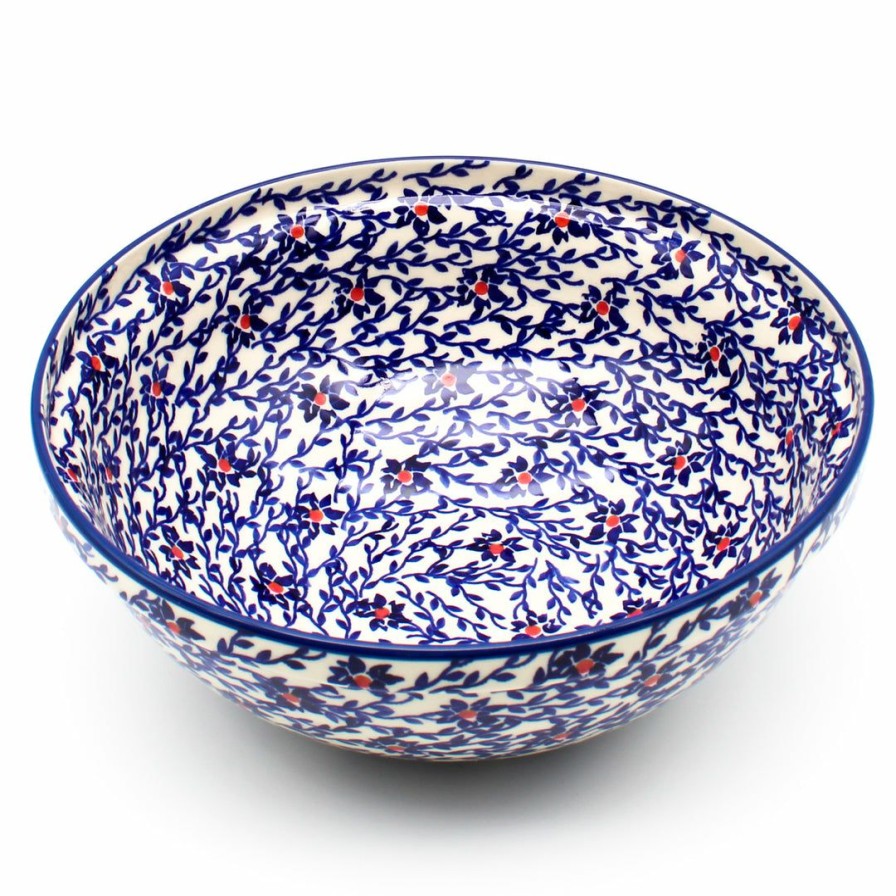 Bowls * | Janelle Imports Round Bowl 64 Oz In Touch Of Red