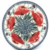 Plates * | Janelle Imports Bread & Butter Plate In Polish Poppy