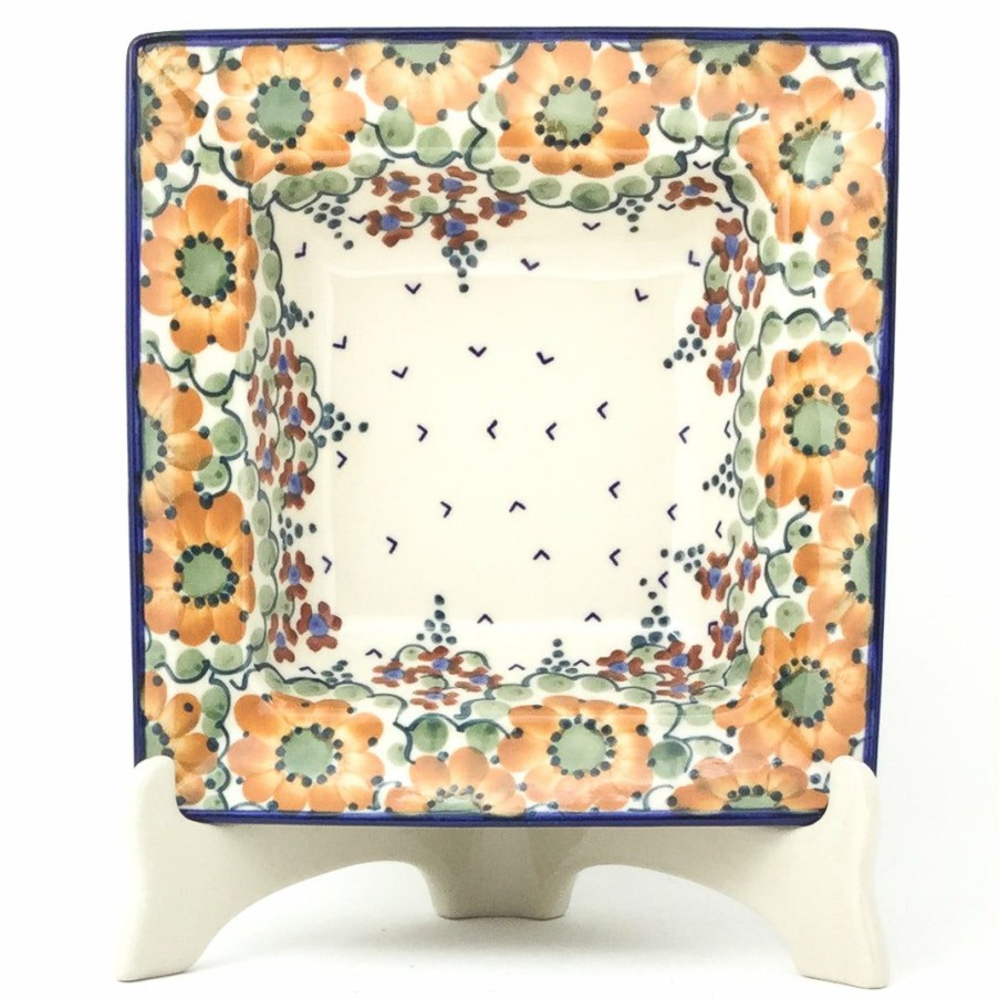 Plates * | Janelle Imports Square Soup Plate In Fall