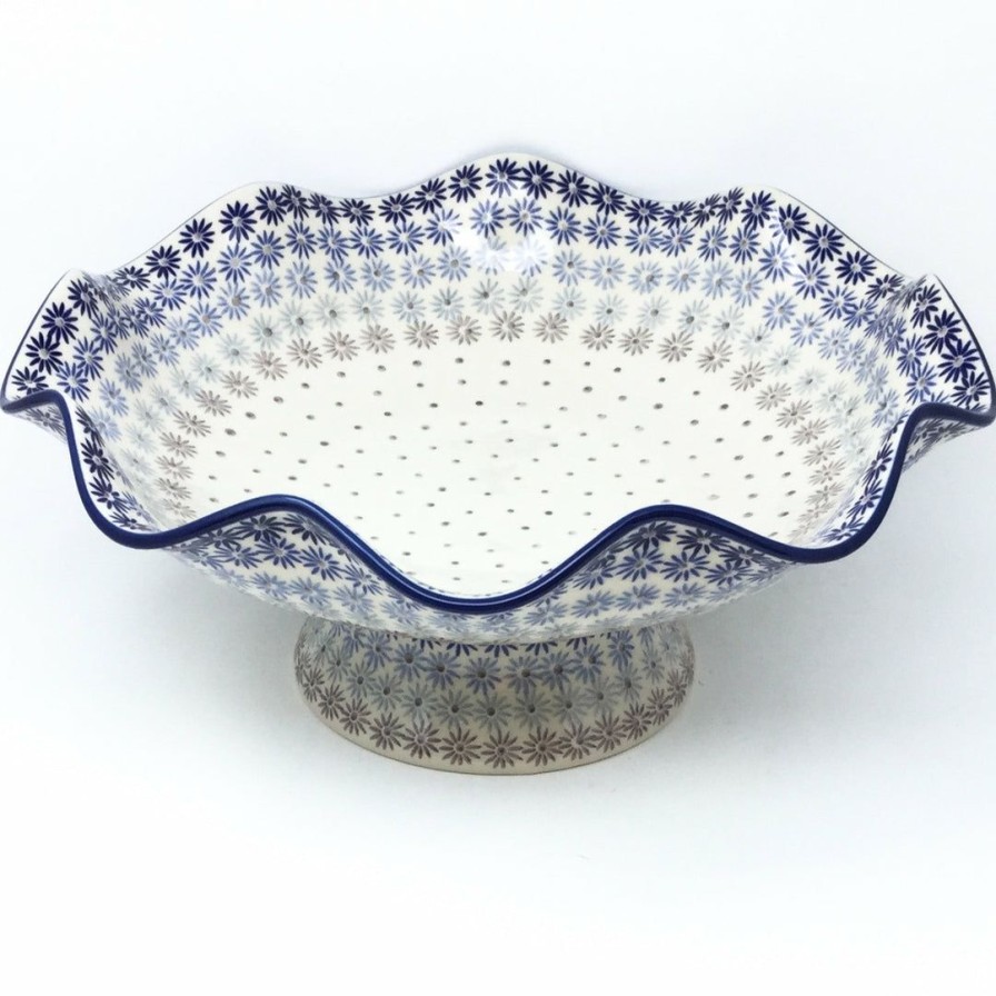 Bowls * | Janelle Imports Fluted Pedestal Bowl In All Stars