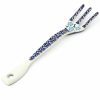 Kitchen Accessories * | Janelle Imports Serving Fork 12 In Blue Daisy