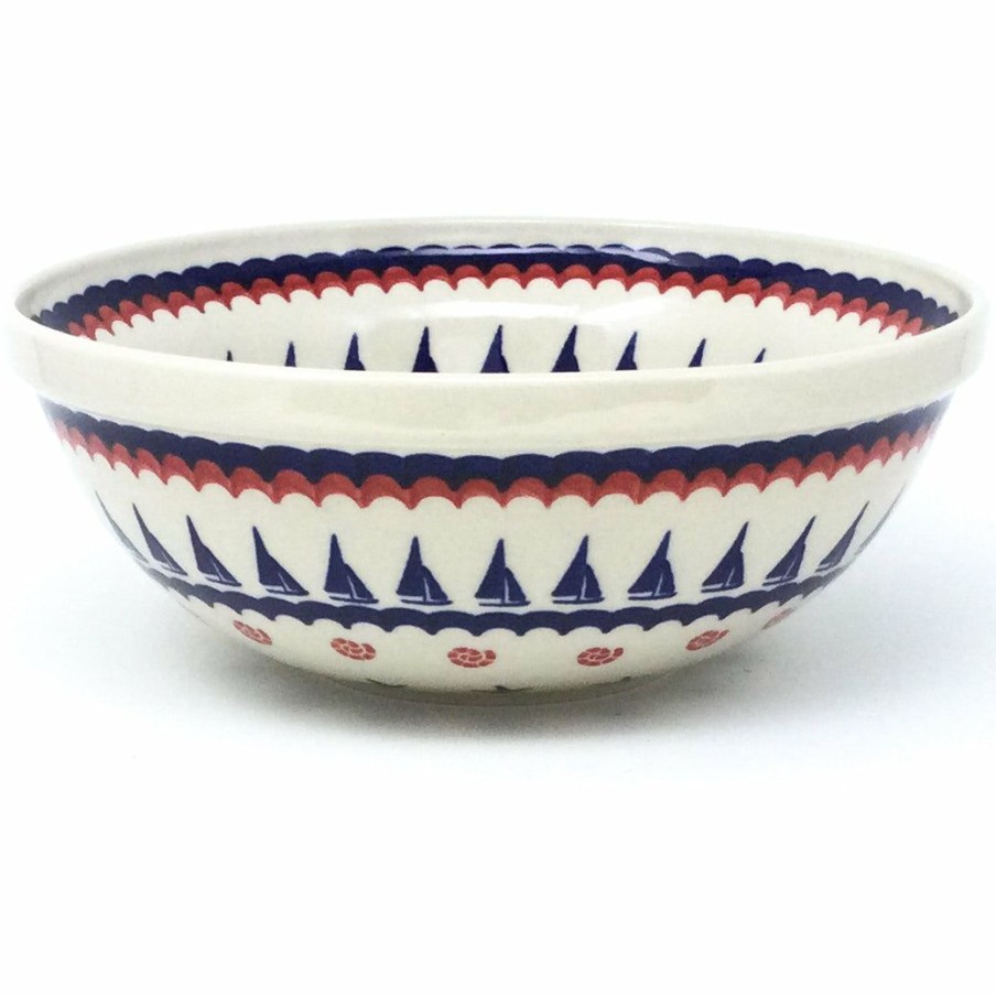 Bowls * | Janelle Imports Round Bowl 64 Oz In Blue Sail