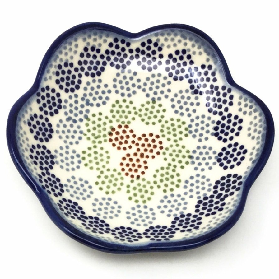 Home Decor * | Janelle Imports Flower Plate In Modern Dots