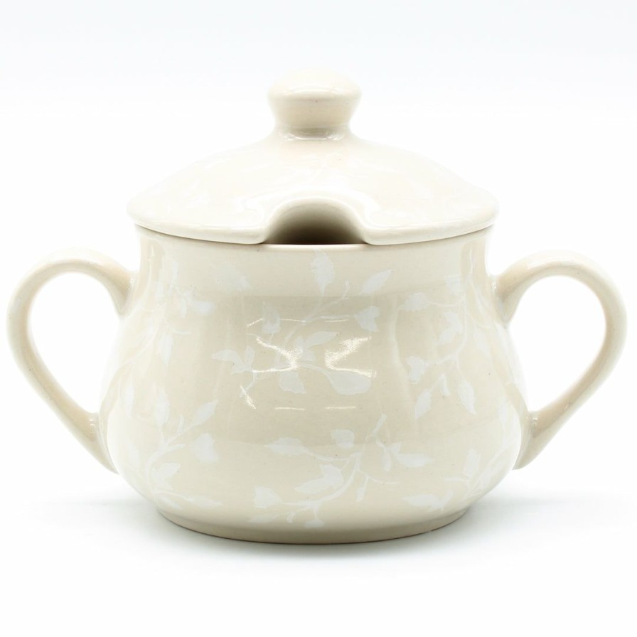 Table Accessories * | Janelle Imports Family Style Sugar Bowl 14 Oz In Simply White