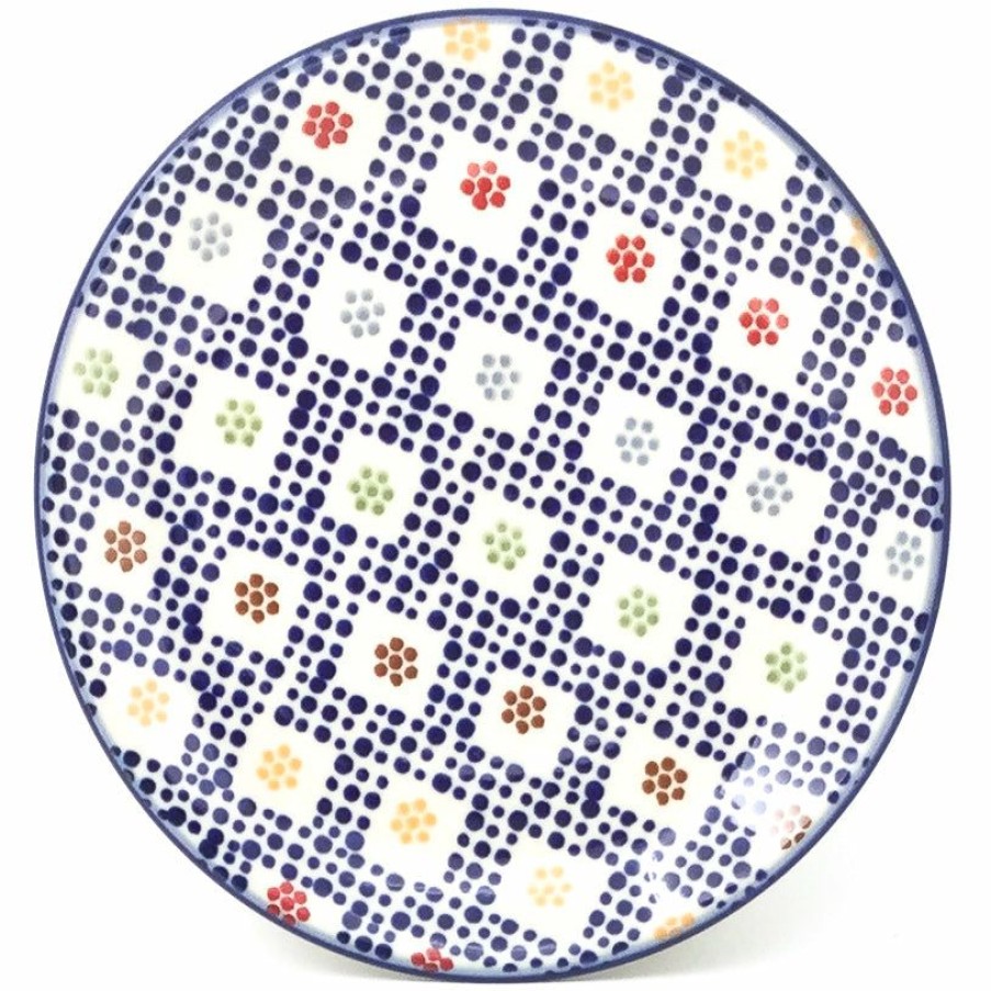 Plates * | Janelle Imports Bread & Butter Plate In Modern Checkers