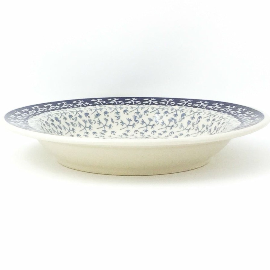 Plates * | Janelle Imports Soup Plate In Light & Dark Snowflake