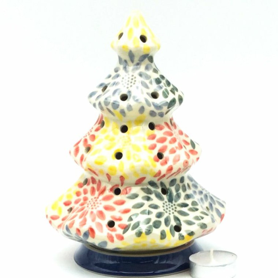 Home Decor * | Janelle Imports Tree Tea Candle Holder In Pastel Burst