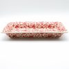 Platters, Servers, And Trays * | Janelle Imports Sm Rect. Server W/Lip In Antique Red