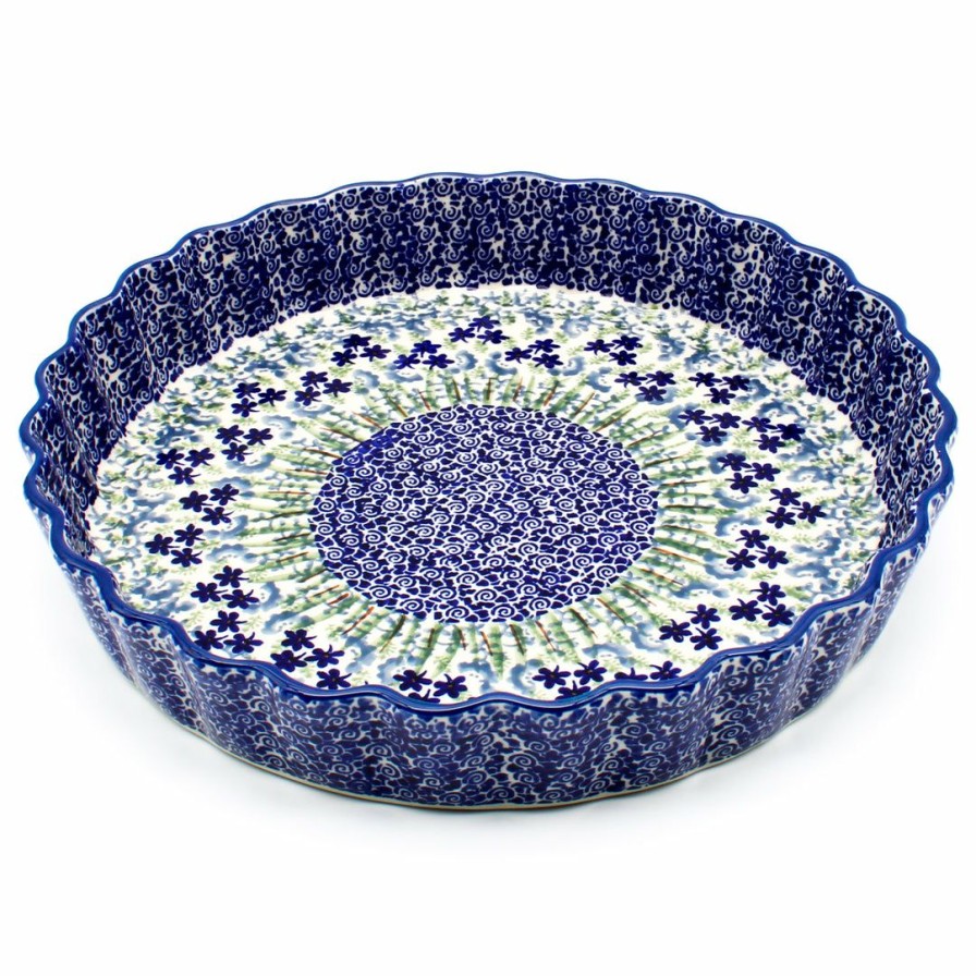 Bakeware * | Janelle Imports Lg Tart Baker In Alpine Blue