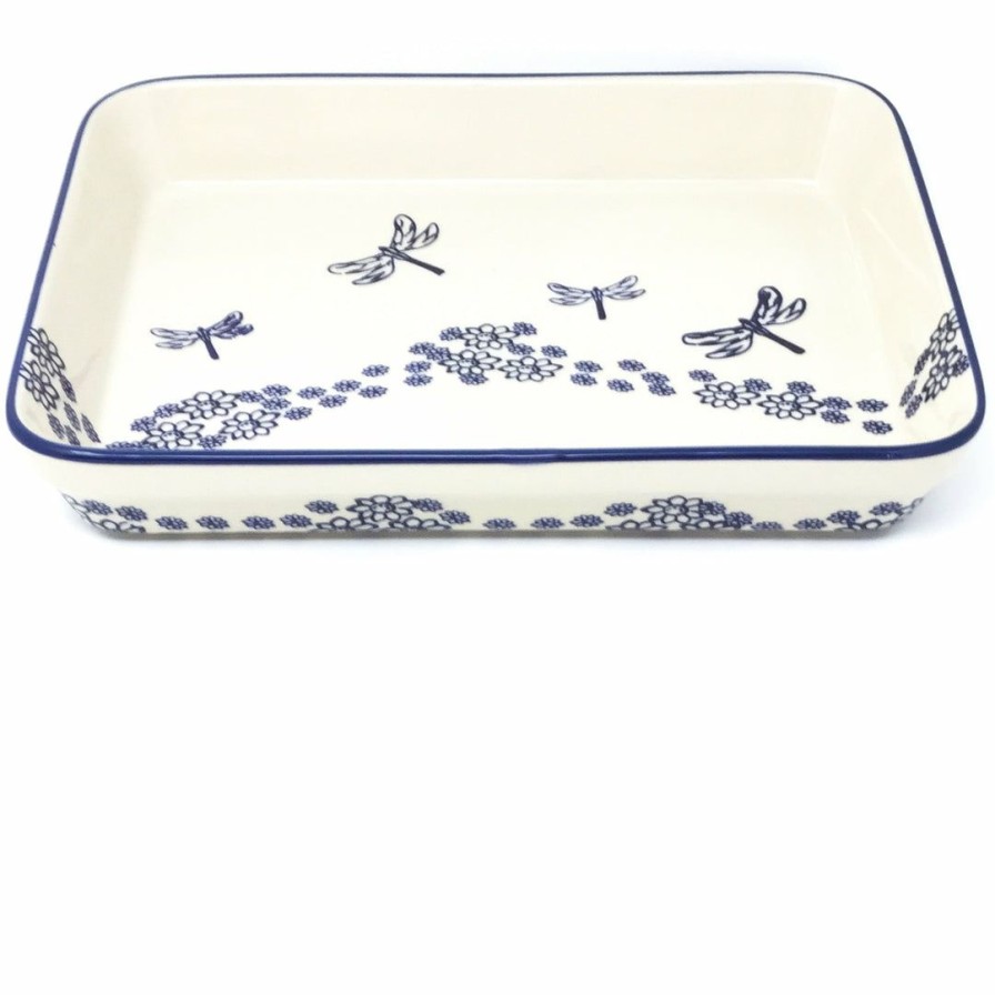 Bakeware * | Janelle Imports Lg Rectangular Baker In Dragonfly