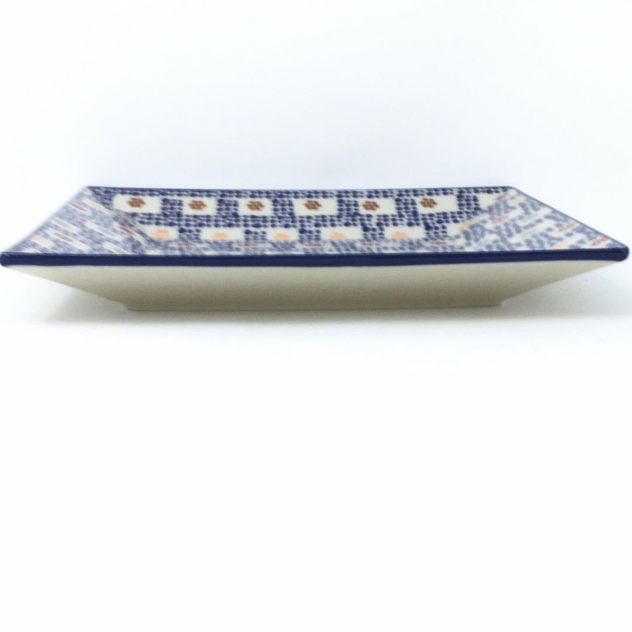 Plates * | Janelle Imports Square Dinner Plate In Modern Checkers