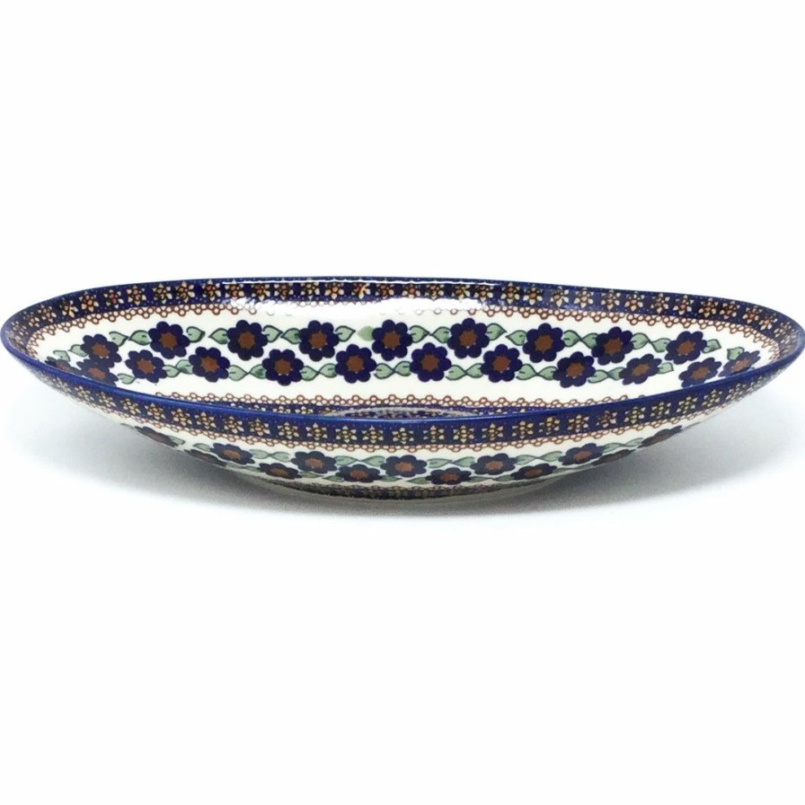 Platters, Servers, And Trays * | Janelle Imports Lg Modern Oval Server In Petunia